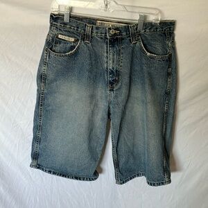 US Polo Assn: Men's Blue Baggy Denim Shorts- 33